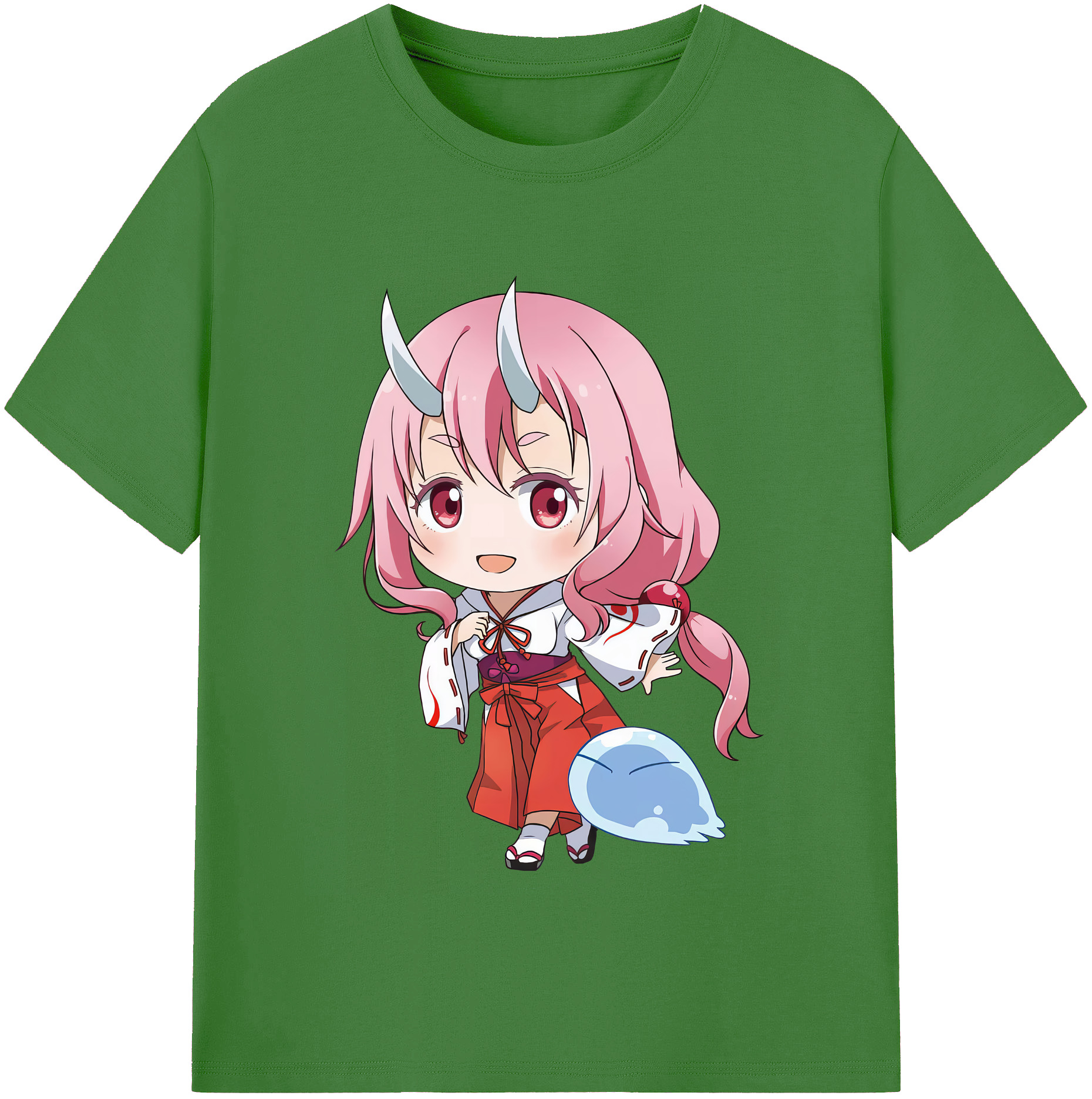 （画像用） 転スラ Regarding Reincarnated to Slime レディースカジュアルプリントTシャツ（綿100％）